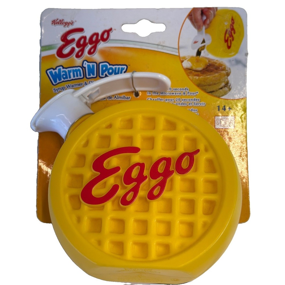Kellogg's Eggo Waffle Warm and Pour Waffle Shaped Syrup Dispenser For Breakfast